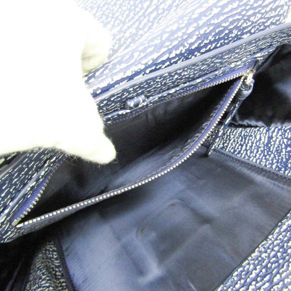 Phillip Lim 3.1 Blue Textured Women's Bag - Picture 11 of 15